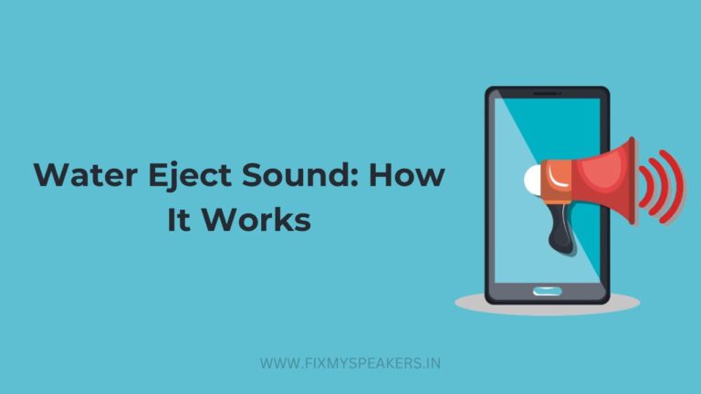 Water eject sound method used to remove water from smartphone speakers and restore audio quality