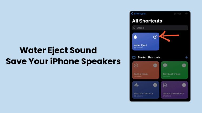 Guide to Water Eject shortcut steps for iPhone speaker fix